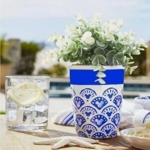 DisneyParks Mickey Icon Planter  Homestead Collection  Blue Sunset Beach NWT